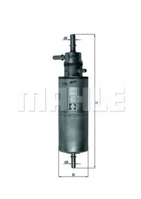 Filtro de combustible KL438 Mahle Original